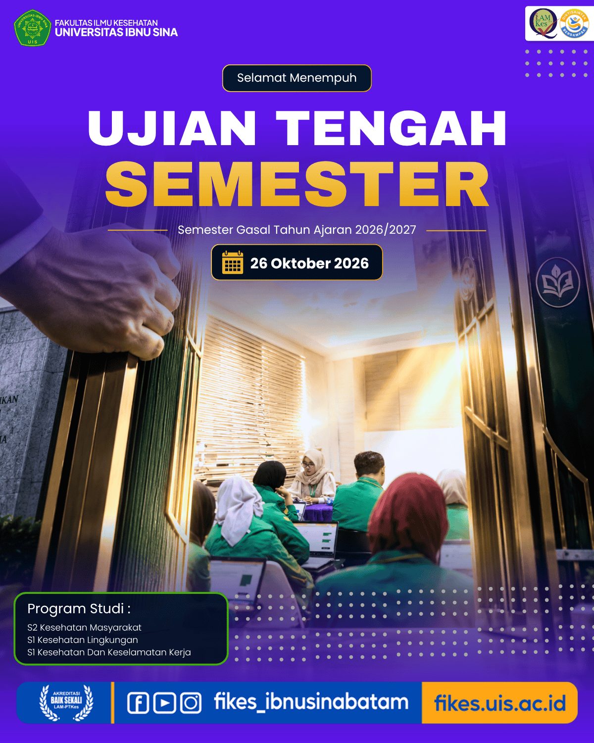 PELAKSANAAN UJIAN TENGAH SEMESTER 2026/2027 GANJIL