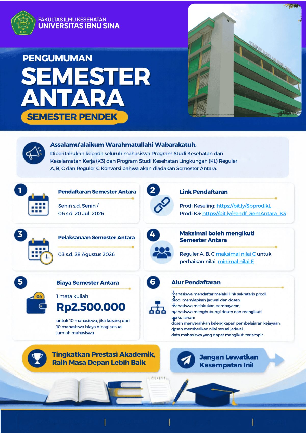 PENDAFTARAN SEMESTER ANTARA