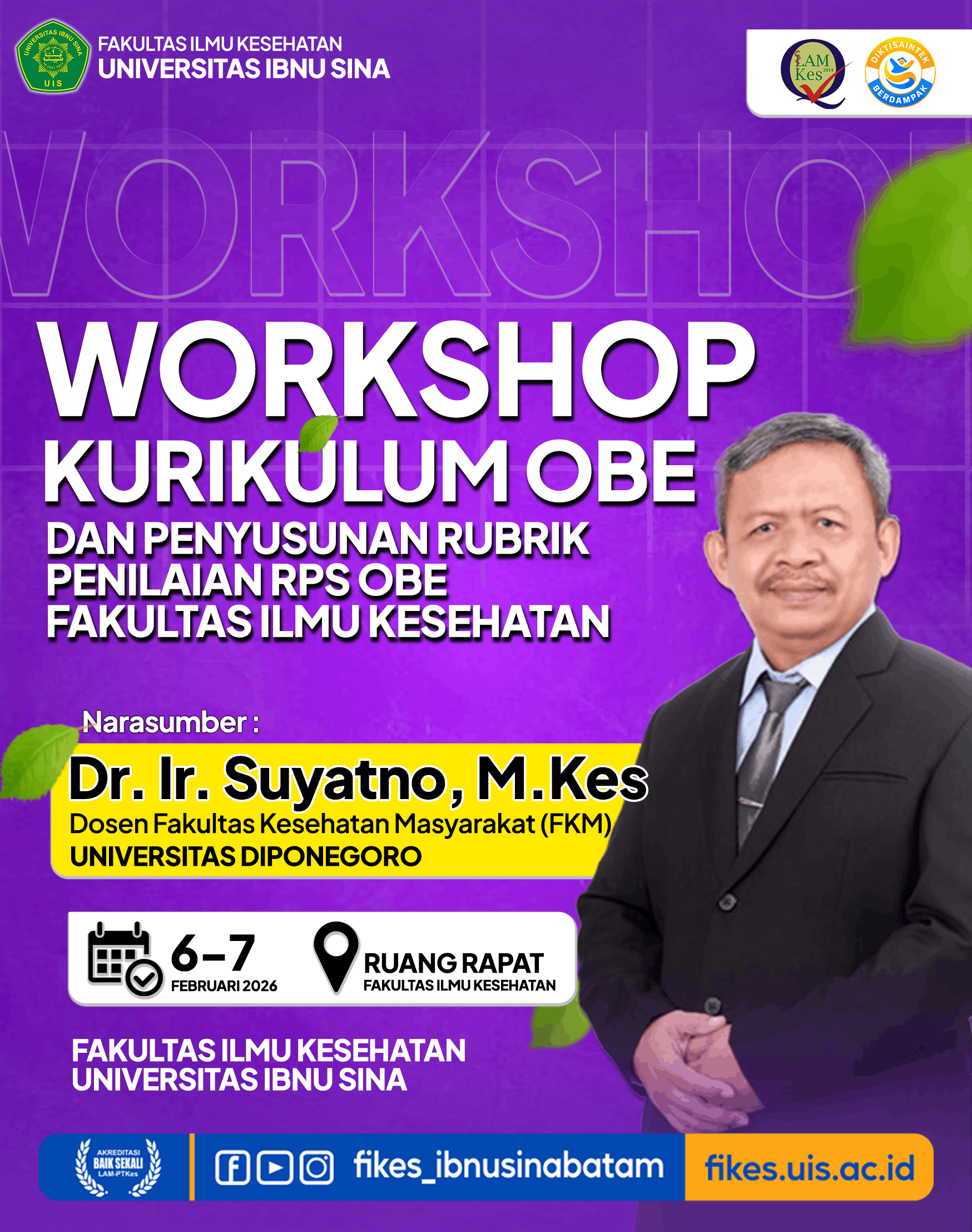 WORKSHOP KURIKULUM OBE DAN RUBRIK RPS-FIKes